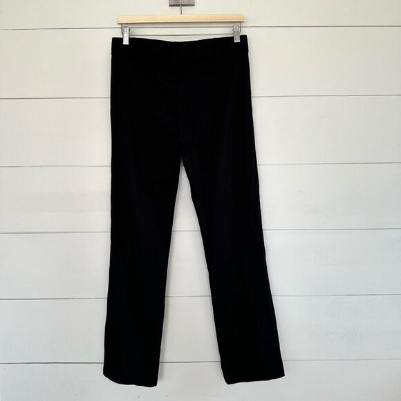 Betabrand Women’s Large Black Dress Pant Yoga Pants Straight Fit - Picture 3 of 6